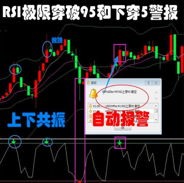 RSI极限反转二元外汇MT4技术恒指标分析模板看盘电脑系统插件工具