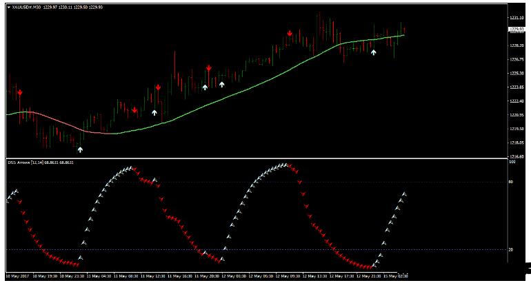 外汇DSS Arrow 基于DSS指标的趋势动量 交易系统下载