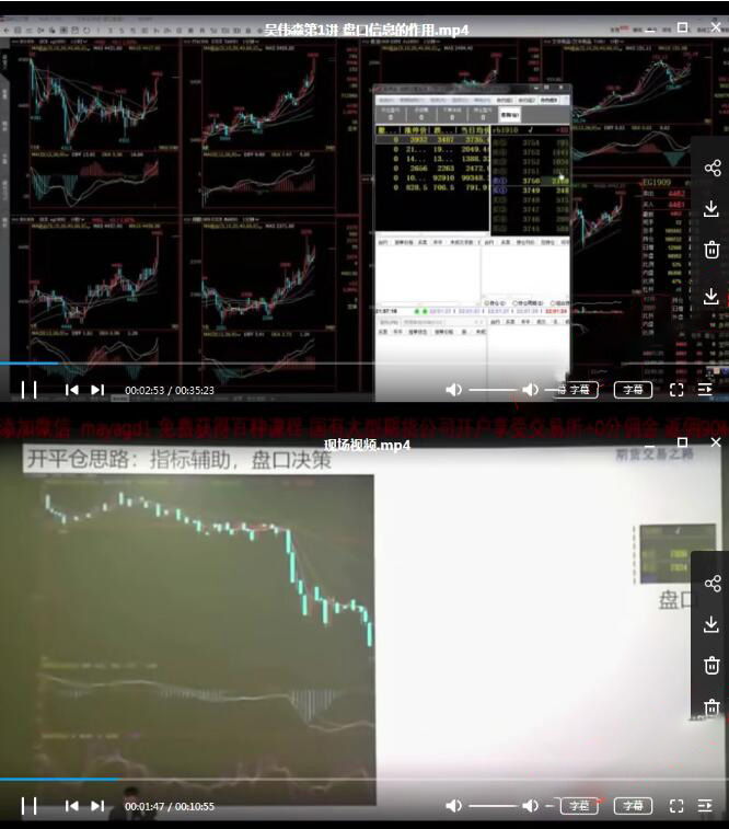 吴伟淼期货盘口解读 期货培训视频教程 日内交易系统