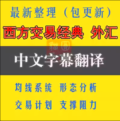 交易经典外汇交易视频教程高手进阶交易系统技术分析实战课程